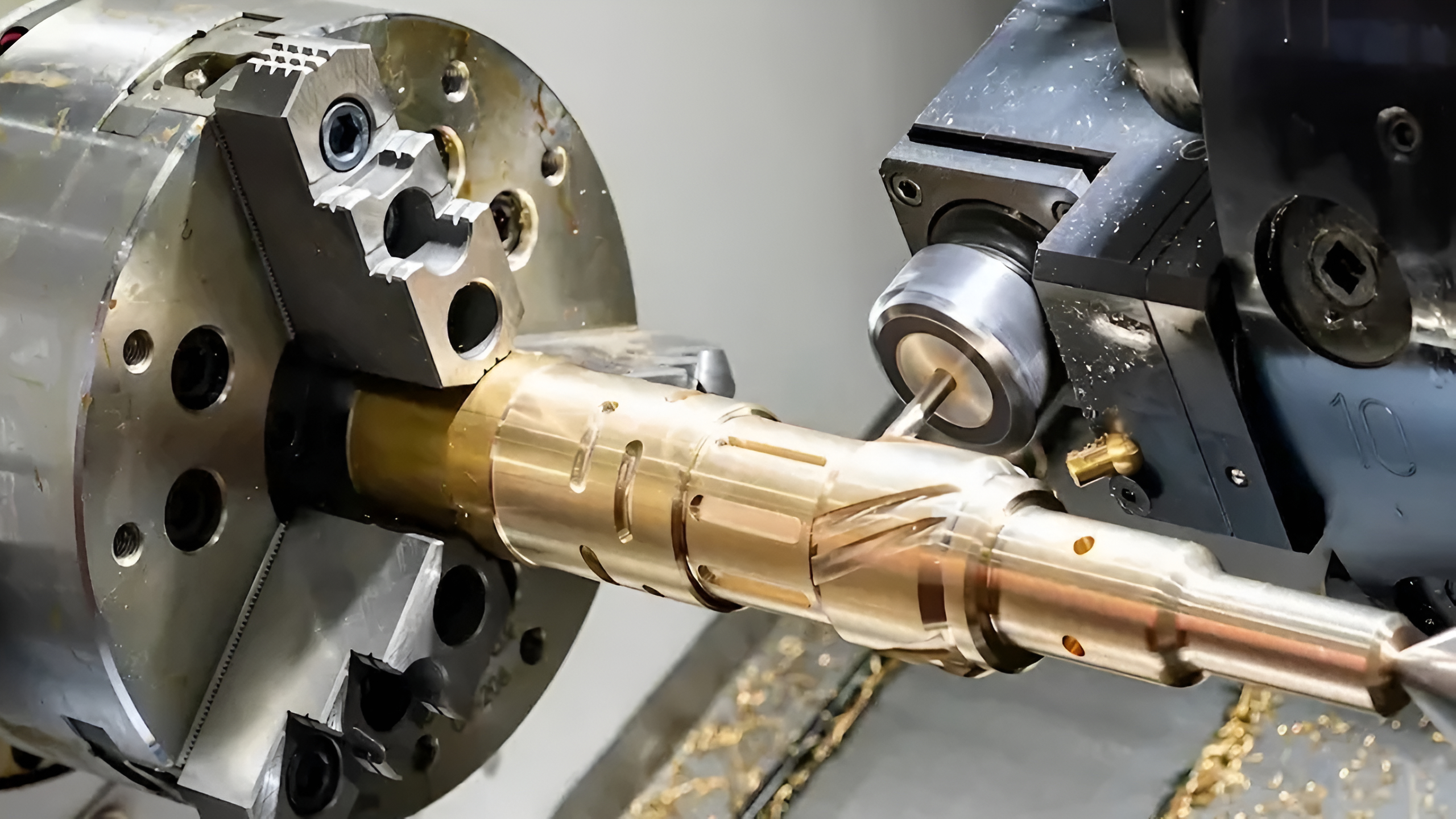 4-axis CNC milling setup