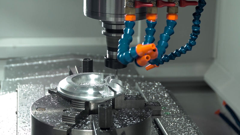 CNC milling setup